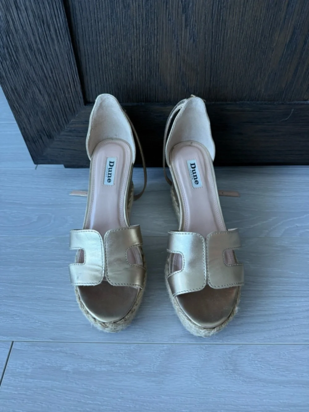 Dune London Gol wedge Espadrille Sandals